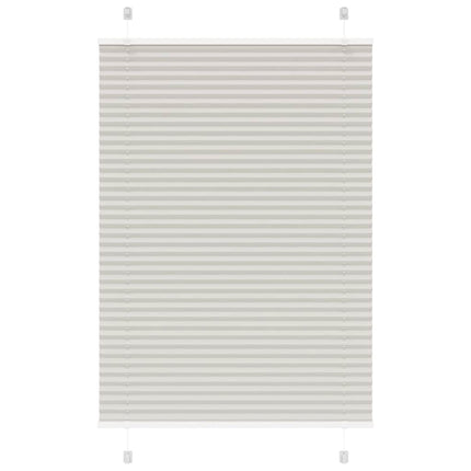 Plisségardin Lysegrå 95x150 cm Stofbredde 94,4 cm Polyester