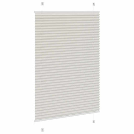 Plisségardin Lysegrå 95x150 cm Stofbredde 94,4 cm Polyester