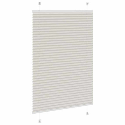 Plisségardin Lysegrå 100x150 cm Stofbredde 99,4 cm Polyester