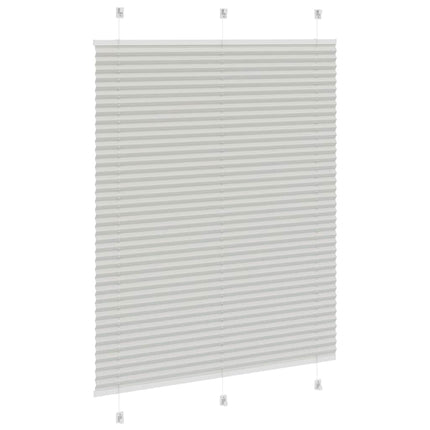Plisségardin Lysegrå 110x150 cm Stofbredde 109,4 cm Polyester