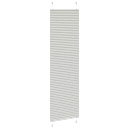 Plisségardin Lysegrå 60x200 cm Stofbredde 59,4 cm Polyester