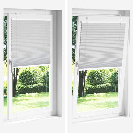 Plisségardin Lysegrå 70x200 cm Stofbredde 69,4 cm Polyester