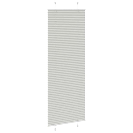 Plisségardin Lysegrå 80x200 cm Stofbredde 79,4 cm Polyester