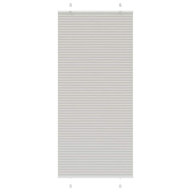 Plisségardin Lysegrå 90x200 cm Stofbredde 89,4 cm Polyester