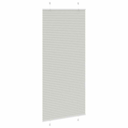 Plisségardin Lysegrå 90x200 cm Stofbredde 89,4 cm Polyester