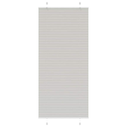 Plisségardin Lysegrå 100x200 cm Stofbredde 99,4 cm Polyester