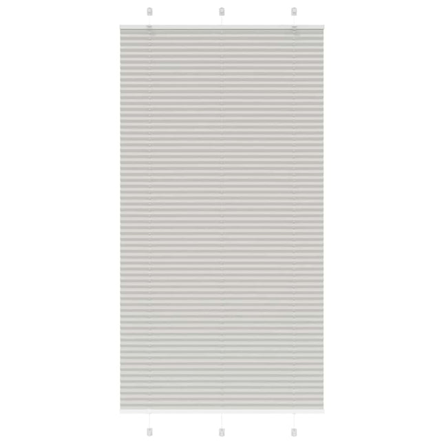 Plisségardin Lysegrå 105x200 cm Stofbredde 104,4 cm Polyester