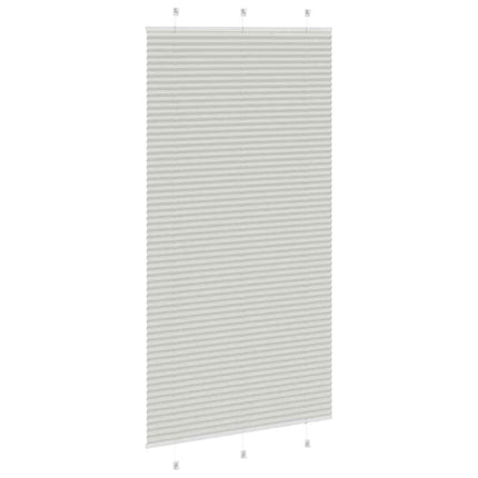Plisségardin Lysegrå 105x200 cm Stofbredde 104,4 cm Polyester