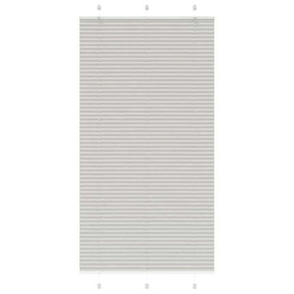 Plisségardin Lysegrå 110x200 cm Stofbredde 109,4 cm Polyester