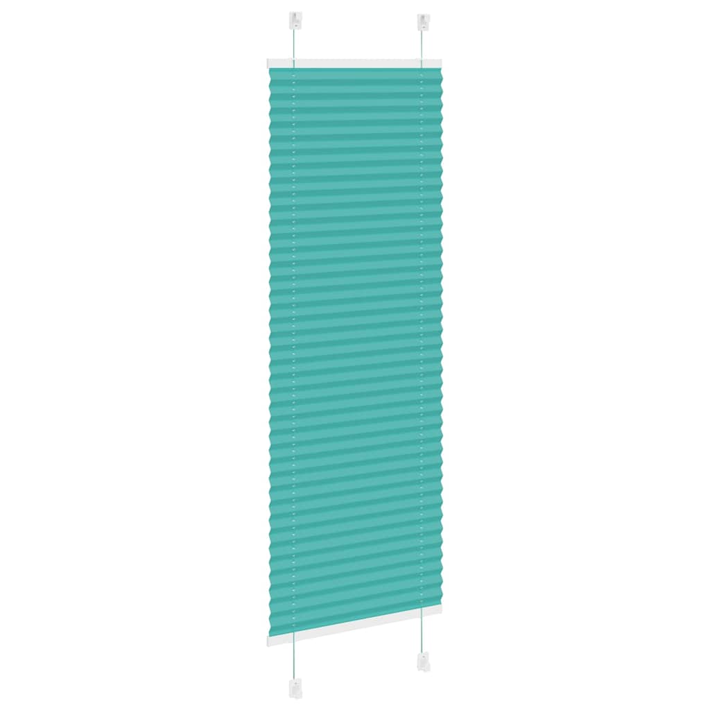 Plisségardin Benzin Grøn 40x100 cm Stofbredde 39,4 cm Polyester