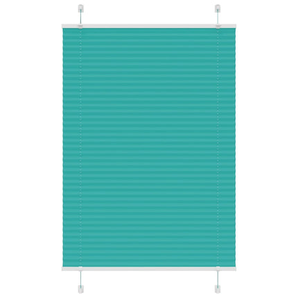 Plisségardin Benzin Grøn 100x100 cm Stofbredde 99,4cm Polyester