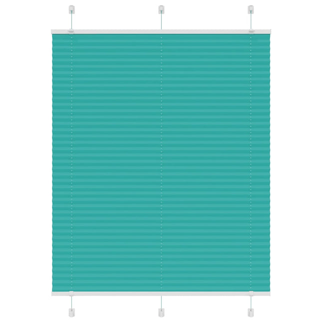 Plisségardin Benzin Grøn 110x100cm Stofbredde 109,4cm Polyester