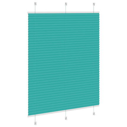 Plisségardin Benzin Grøn 110x100cm Stofbredde 109,4cm Polyester