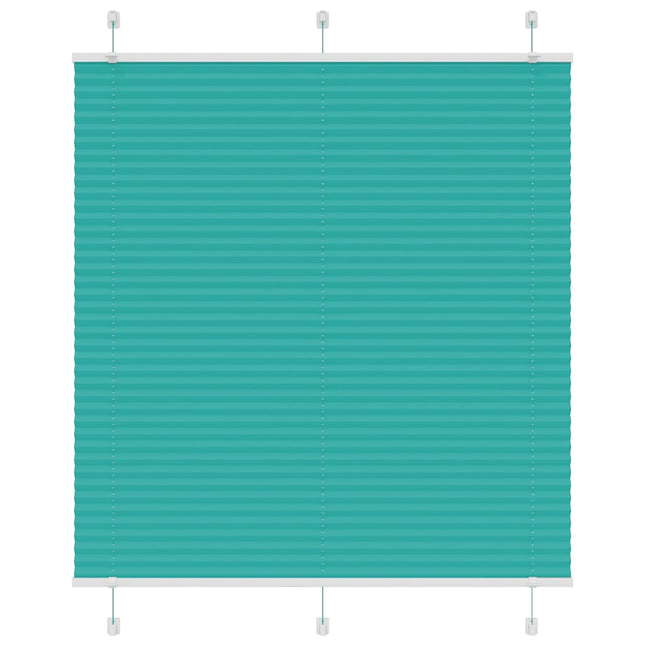 Plisségardin Benzin Grøn 115x100cm Stofbredde 114,4cm Polyester