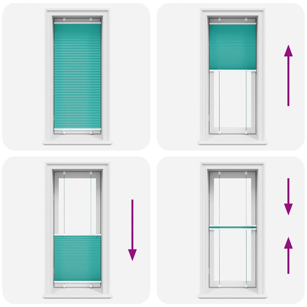 Plisségardin Benzin Grøn 55x150 cm Stofbredde 54,4 cm Polyester