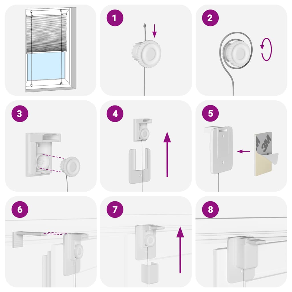 Plisségardin Benzin Grøn 120x150cm Stofbredde 119,4cm Polyester