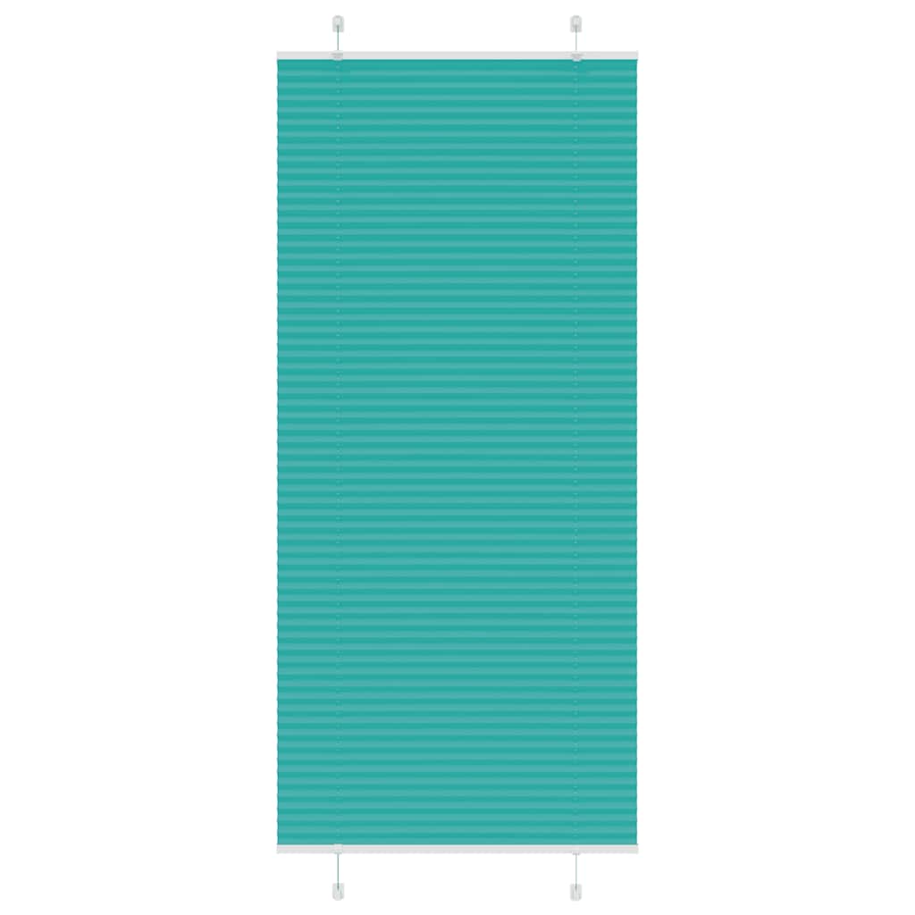 Plisségardin Benzin Grøn 85x200 cm Stofbredde 84,4 cm Polyester