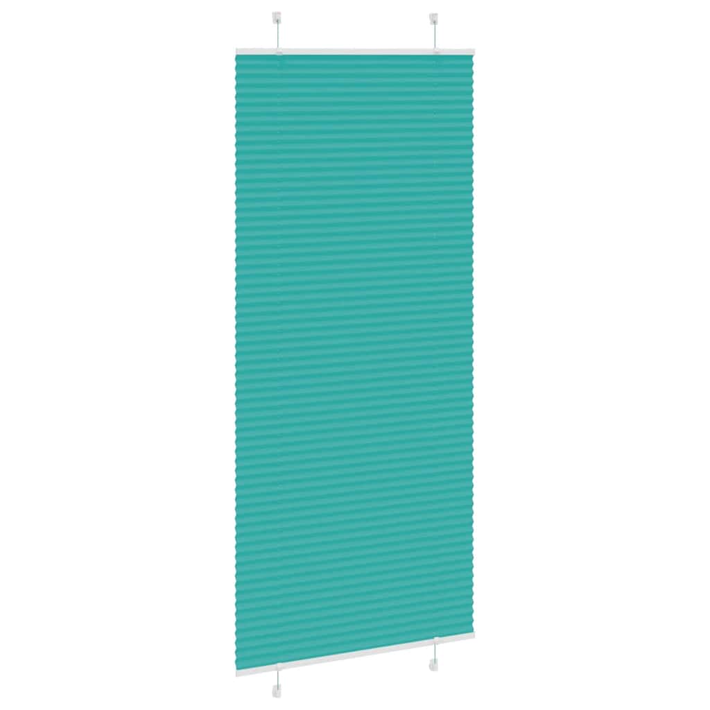 Plisségardin Benzin Grøn 100x200 cm Stofbredde 99,4cm Polyester