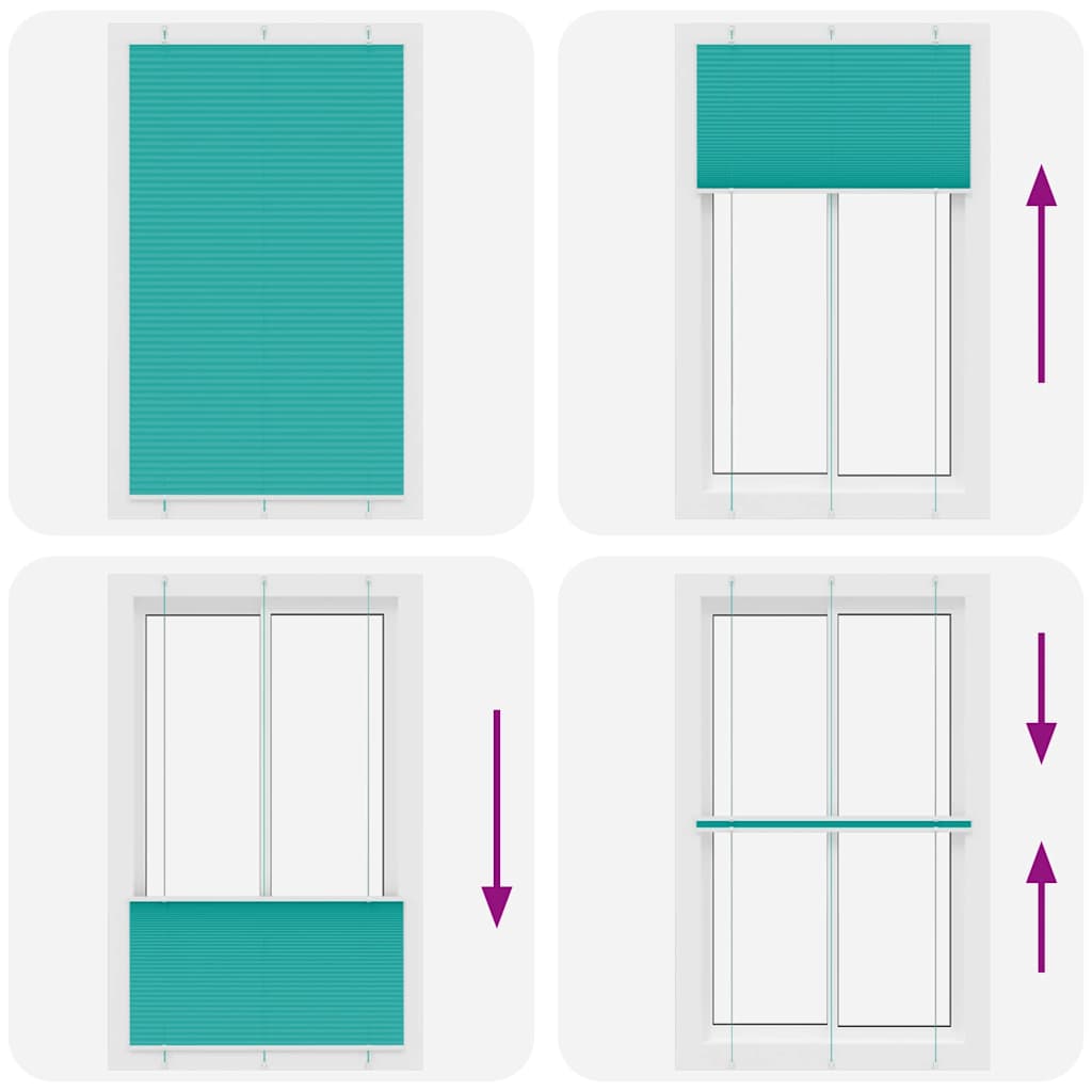 Plisségardin Benzin Grøn 115x200cm Stofbredde 114,4cm Polyester