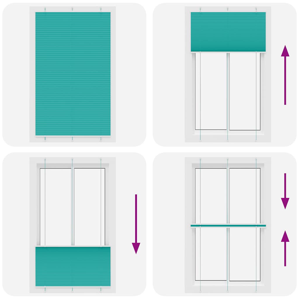 Plisségardin Benzin Grøn 120x200cm Stofbredde 119,4cm Polyester