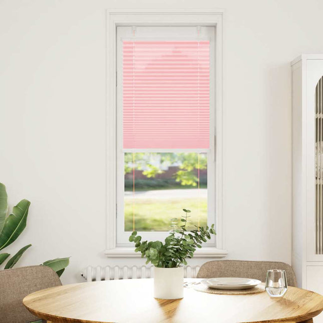 Plisségardin Lyserød 50x100 cm Stofbredde 49,4 cm Polyester