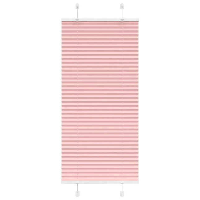 Plisségardin Lyserød 60x100 cm Stofbredde 59,4 cm Polyester