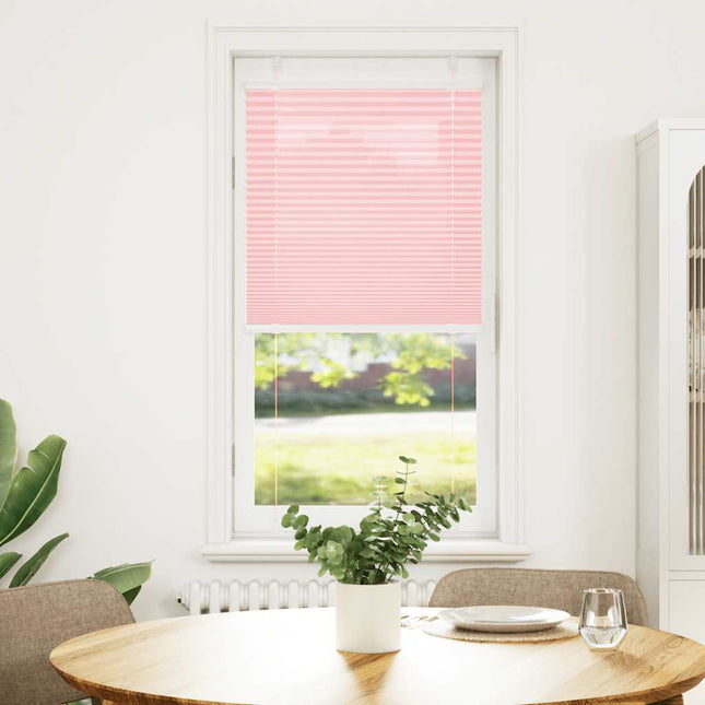Plisségardin Lyserød 60x100 cm Stofbredde 59,4 cm Polyester