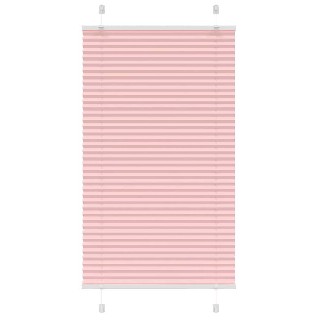 Plisségardin Lyserød 80x100 cm Stofbredde 79,4 cm Polyester
