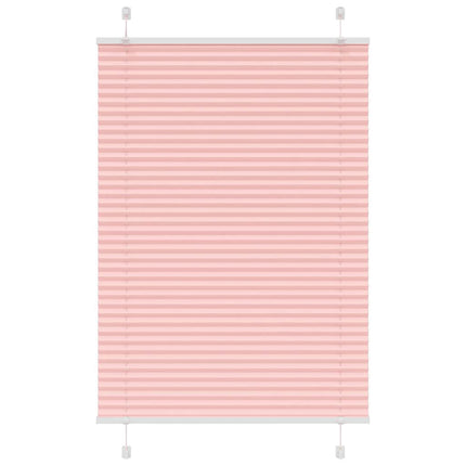 Plisségardin Lyserød 90x100 cm Stofbredde 89,4 cm Polyester