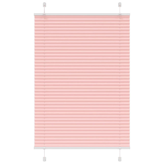 Plisségardin Lyserød 90x100 cm Stofbredde 89,4 cm Polyester