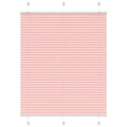 Plisségardin Lyserød 110x100 cm Stofbredde 109,4 cm Polyester