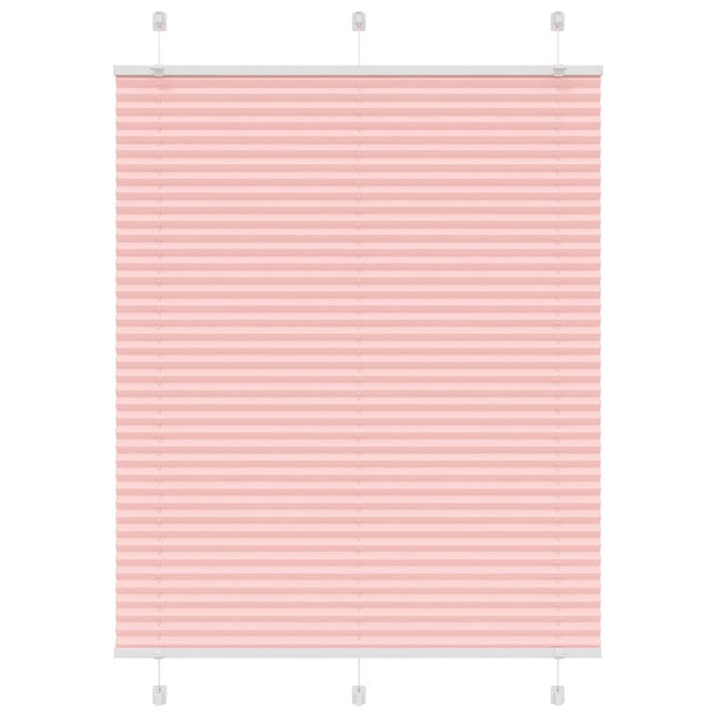 Plisségardin Lyserød 110x100 cm Stofbredde 109,4 cm Polyester