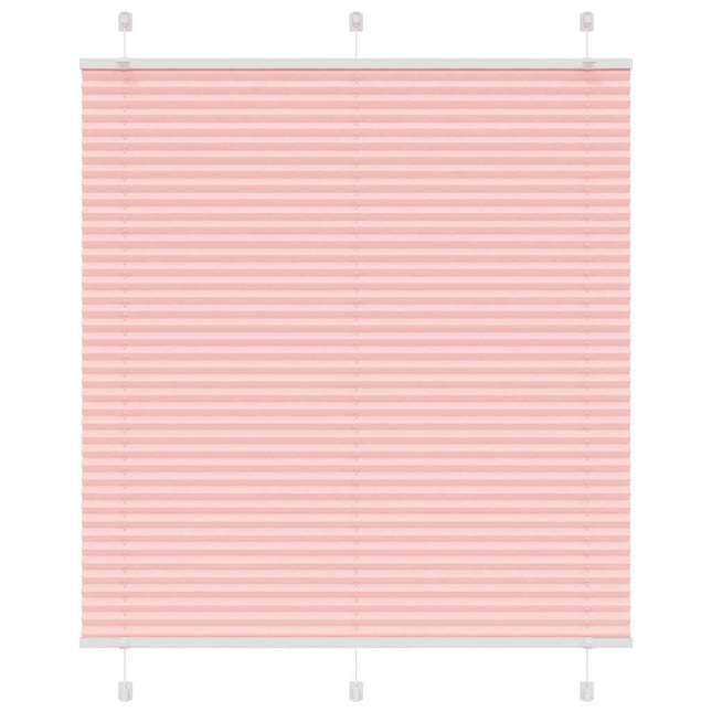 Plisségardin Lyserød 120x100 cm Stofbredde 119,4 cm Polyester