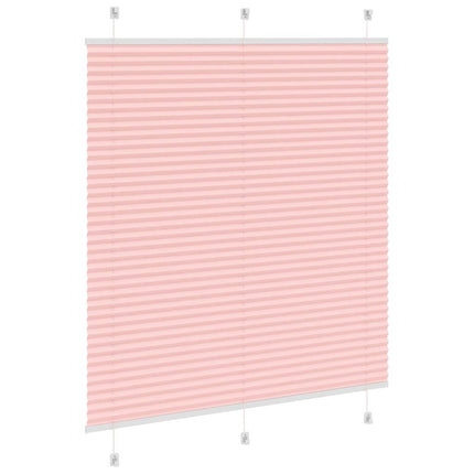 Plisségardin Lyserød 120x100 cm Stofbredde 119,4 cm Polyester
