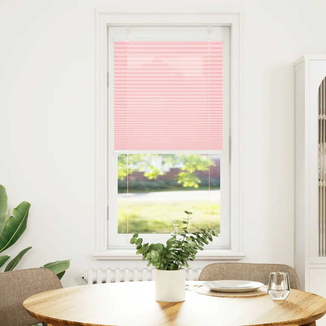 Plisségardin Lyserød 55x150 cm Stofbredde 54,4 cm Polyester