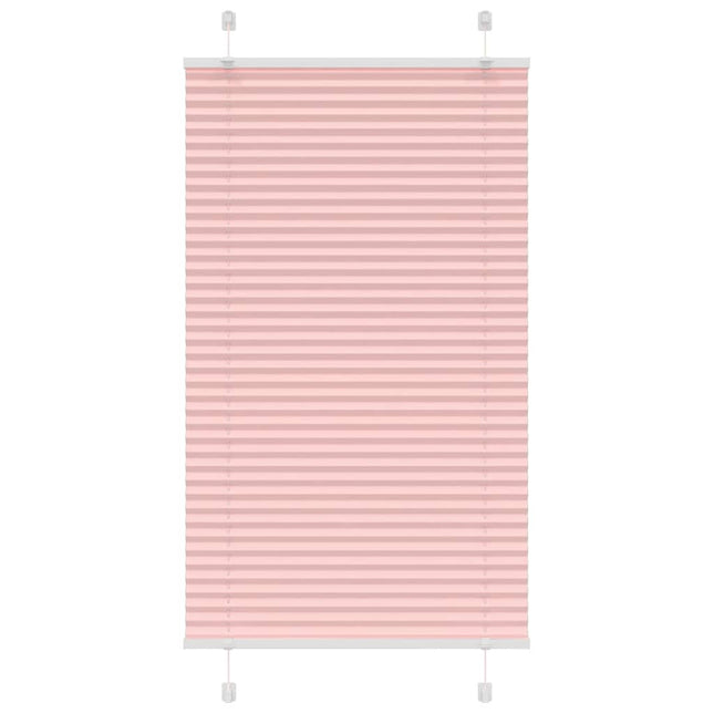 Plisségardin Lyserød 70x150 cm Stofbredde 69,4 cm Polyester