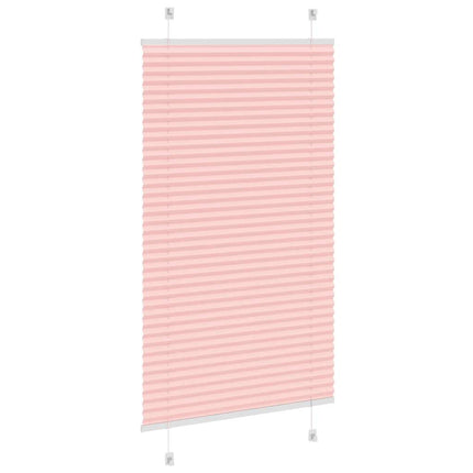 Plisségardin Lyserød 70x150 cm Stofbredde 69,4 cm Polyester