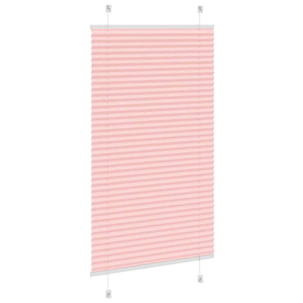Plisségardin Lyserød 80x150 cm Stofbredde 79,4 cm Polyester