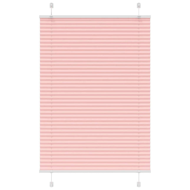 Plisségardin Lyserød 90x150 cm Stofbredde 89,4 cm Polyester