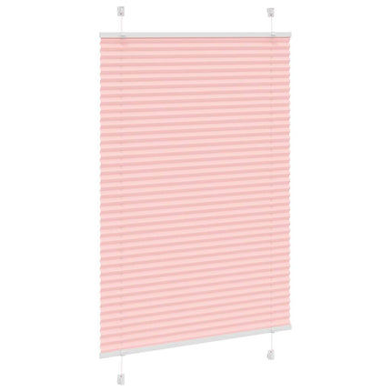 Plisségardin Lyserød 90x150 cm Stofbredde 89,4 cm Polyester