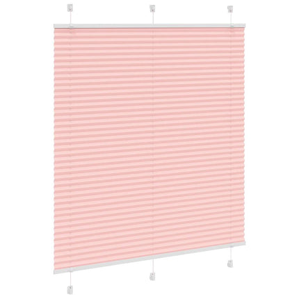 Plisségardin Lyserød 115x150 cm Stofbredde 114,4 cm Polyester