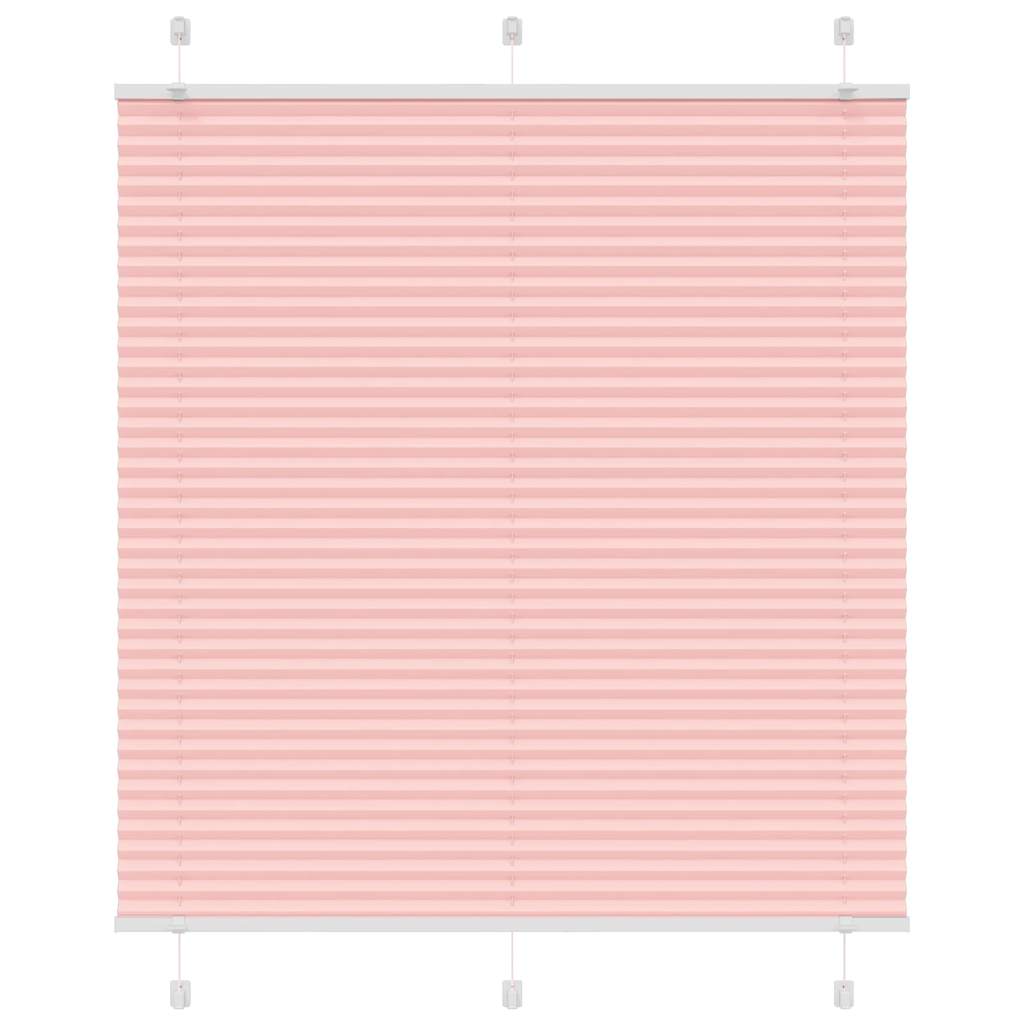 Plisségardin Lyserød 120x150 cm Stofbredde 119,4 cm Polyester