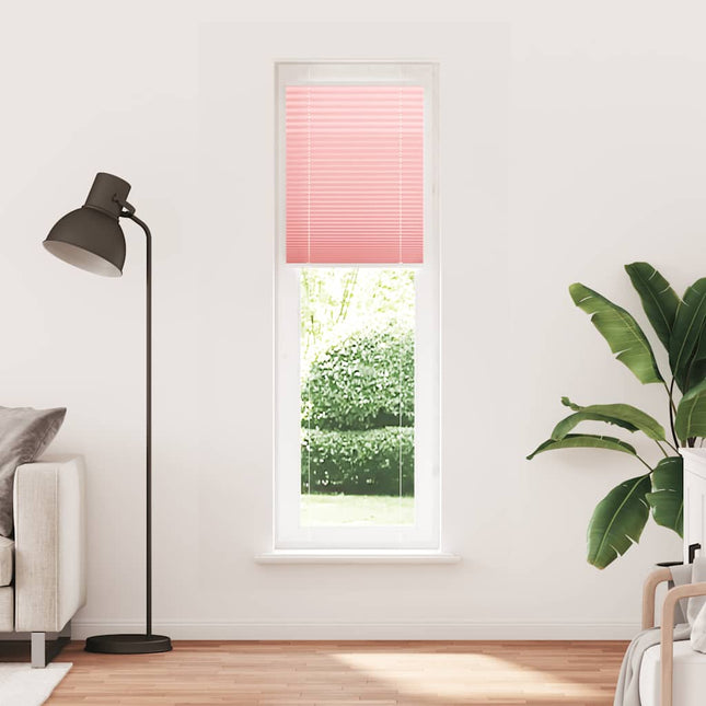 Plisségardin Lyserød 60x200 cm Stofbredde 59,4 cm Polyester