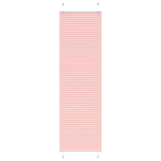 Plisségardin Lyserød 65x200 cm Stofbredde 64,4 cm Polyester