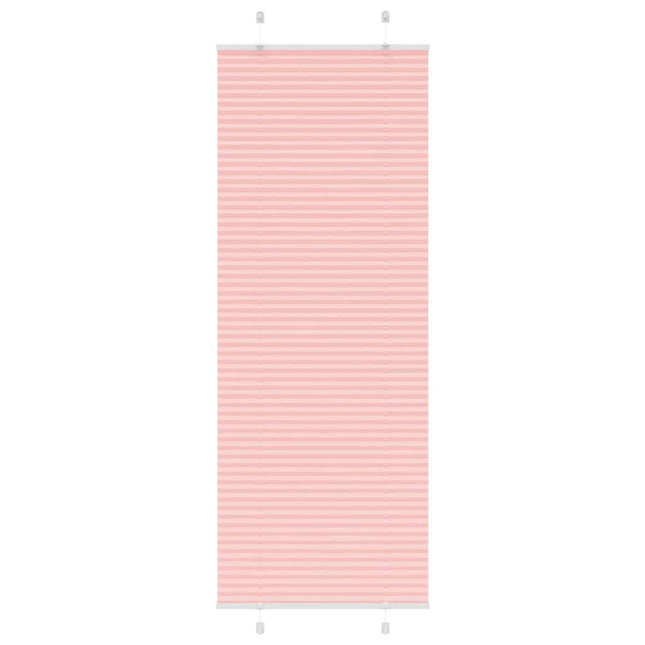 Plisségardin Lyserød 75x200 cm Stofbredde 74,4 cm Polyester