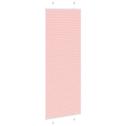 Plisségardin Lyserød 80x200 cm Stofbredde 79,4 cm Polyester