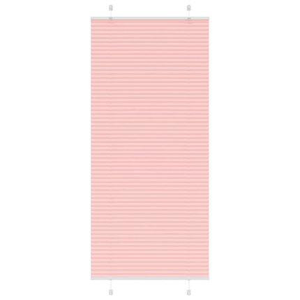 Plisségardin Lyserød 90x200 cm Stofbredde 89,4 cm Polyester