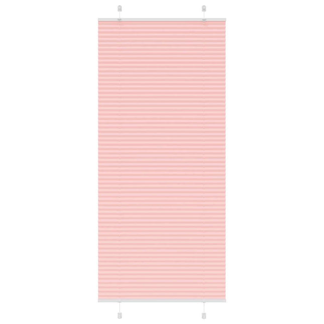 Plisségardin Lyserød 90x200 cm Stofbredde 89,4 cm Polyester