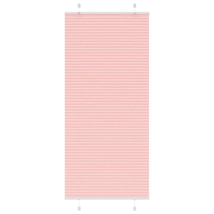 Plisségardin Lyserød 100x200 cm Stofbredde 99,4 cm Polyester