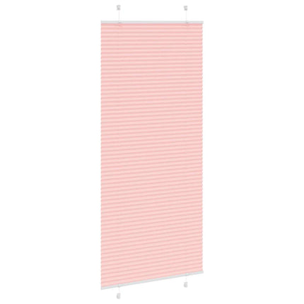 Plisségardin Lyserød 100x200 cm Stofbredde 99,4 cm Polyester